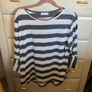 Tickled Teal 3/4 Ruffle Sleeve Tunic - Size XL